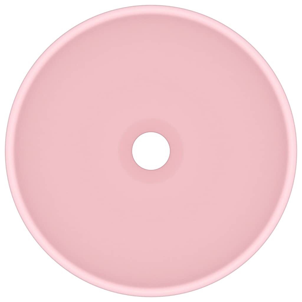 vidaXL Wastafel rond 32,5x14 cm keramiek matroze