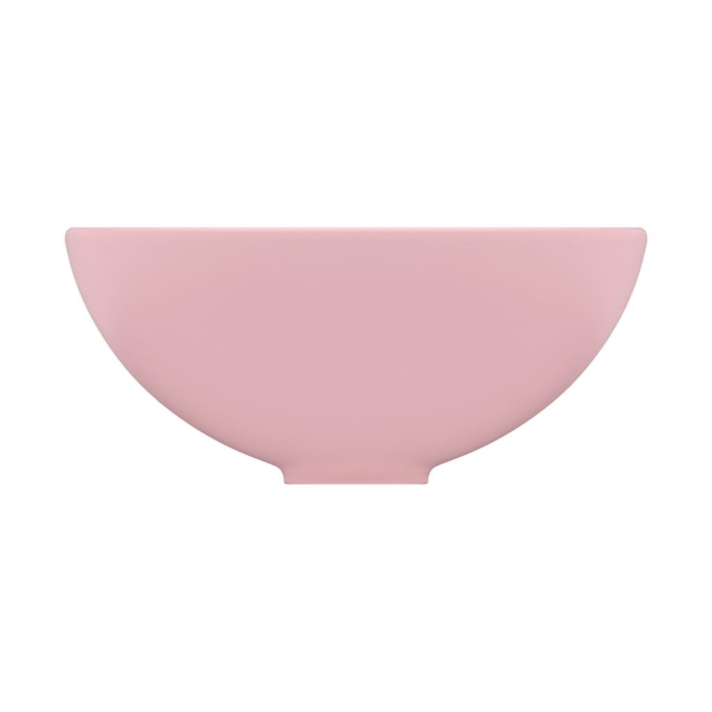vidaXL Wastafel rond 32,5x14 cm keramiek matroze