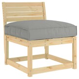 vidaXL Palletkussen voor zitting Grijs 70 x 70 x 12 cm Oxford stof