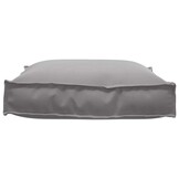 vidaXL Palletkussen voor zitting Grijs 70 x 70 x 12 cm Oxford stof