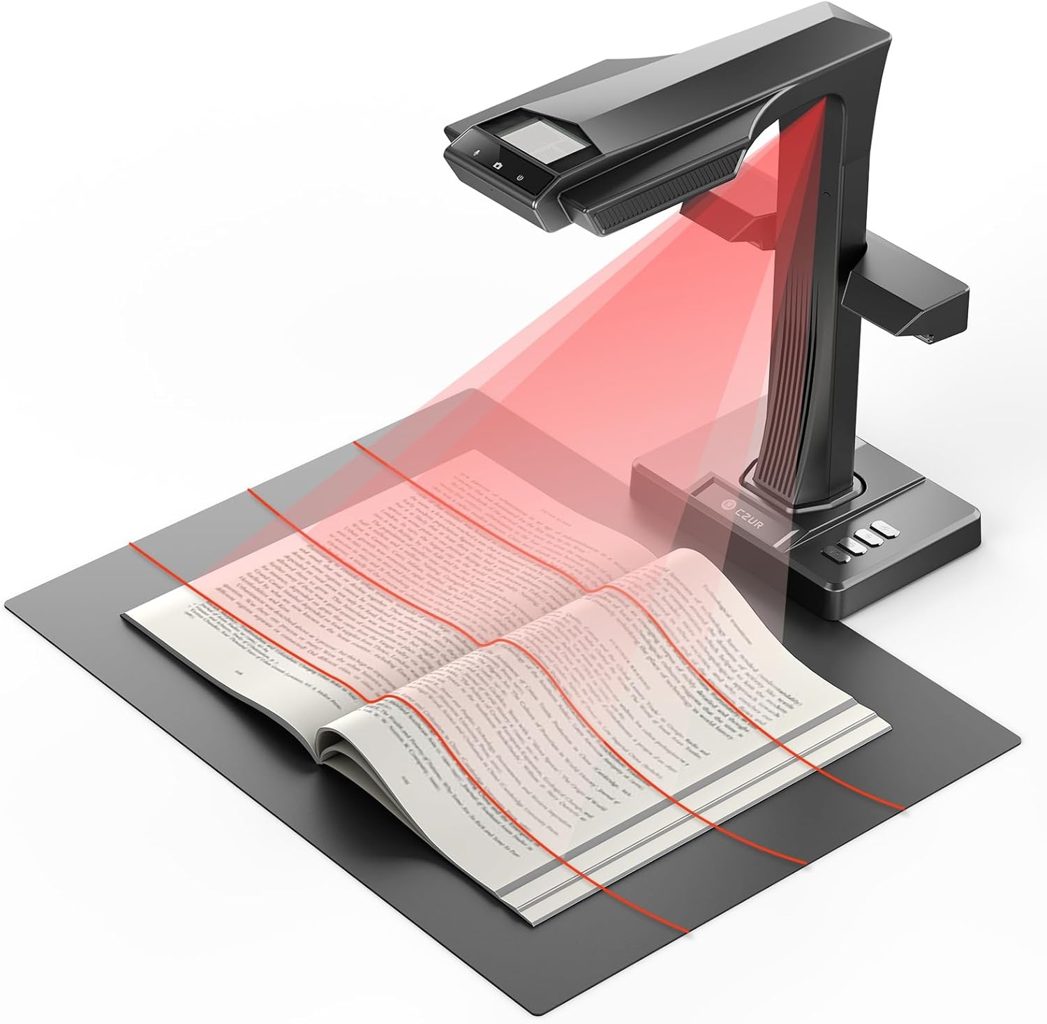 CZUR ET Max 38MP boekscanner, 410DPI documentscanner, compatibel voor Windows, macOS en Linux, ondersteuning 4k HDMI