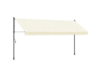 vidaXL Luifel Uittrekbaar 400x150 cm Crème (34% Korting)