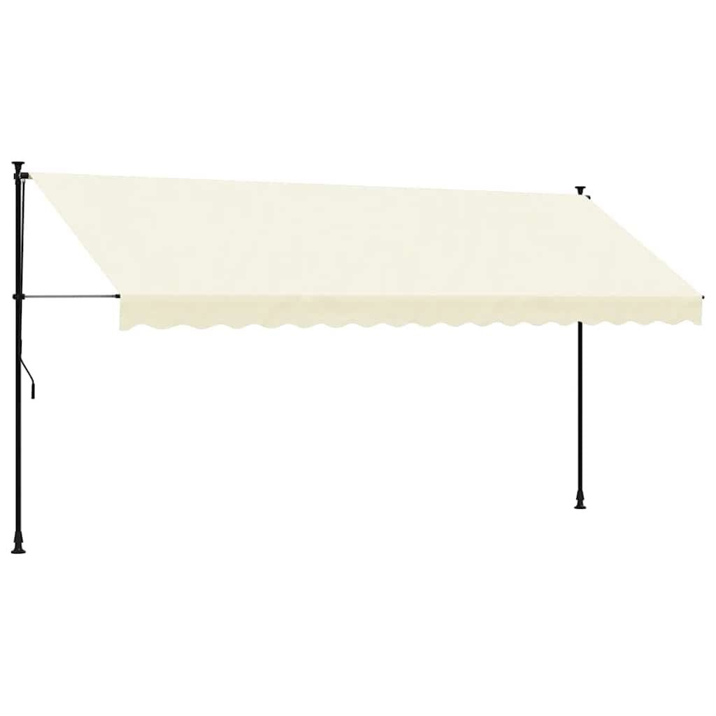 vidaXL Luifel Uittrekbaar 400x150 cm Crème (34% Korting)