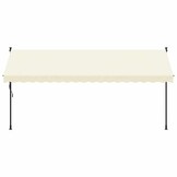 vidaXL Luifel Uittrekbaar 400x150 cm Crème (34% Korting)