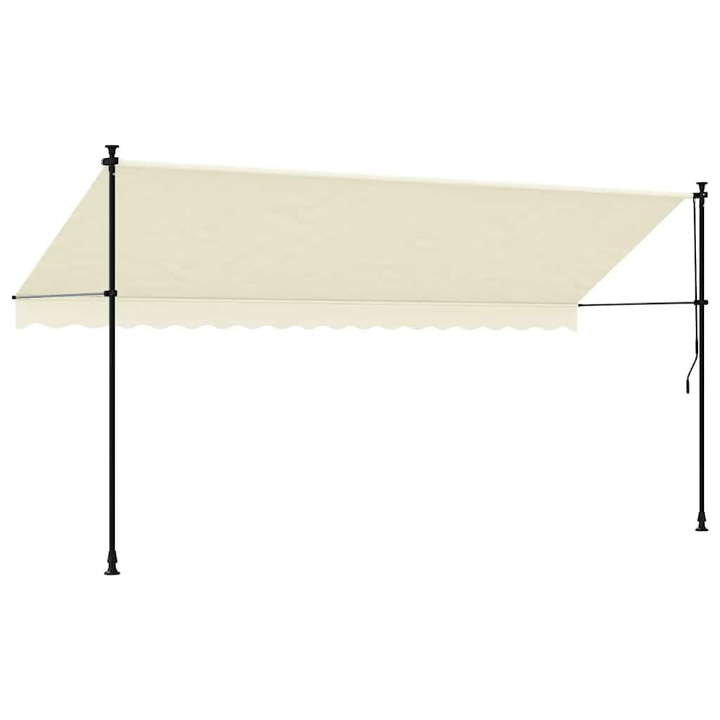 vidaXL Luifel Uittrekbaar 400x150 cm Crème (34% Korting)