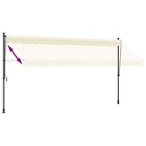vidaXL Luifel Uittrekbaar 400x150 cm Crème (34% Korting)