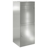 vidaXL Pakket inwerp box Zwart 41 x 38 x 103 cm Gegalvaniseerd staal