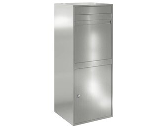 vidaXL Pakket inwerp box Zwart 41 x 38 x 103 cm Gegalvaniseerd staal