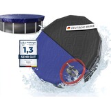 Planenfux® Poolafdekking rond 500 cm (voor Ø 460-500 cm bassins) | 2-in-1 zwembadplane van 200 g/m² PE materiaal | Zomer & winterplane zwembad | UV-resistente zonneplane afdekplane | Ø560cm ronde - Maat 560 cm (Rond)