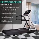 36x Fitness Bodem Puzzlematten 31x31cm Zwart & Grijs - 10mm Dikke Valbescherming
