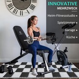36x Fitness Bodem Puzzlematten 31x31cm Zwart & Grijs - 10mm Dikke Valbescherming