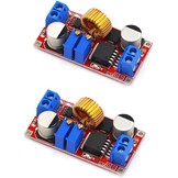 JZK XL4015 Max 5A DC verstelbare neerwaartse omvormer 4-38V naar 1,25-36V, krachtige led-constante stroom-drivermodule, step-down-voedingsmodule, spanningsregelaarmodule XL4015E1, 2 stuks
