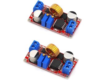 JZK XL4015 Max 5A DC verstelbare neerwaartse omvormer 4-38V naar 1,25-36V, krachtige led-constante stroom-drivermodule, step-down-voedingsmodule, spanningsregelaarmodule XL4015E1, 2 stuks