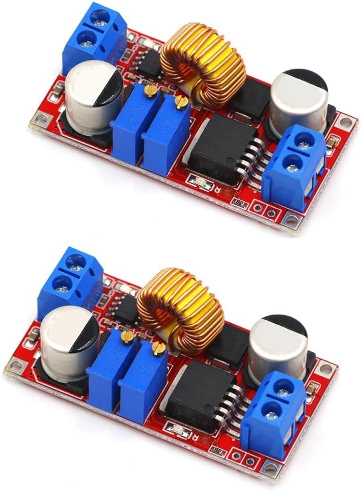 JZK XL4015 Max 5A DC verstelbare neerwaartse omvormer 4-38V naar 1,25-36V, krachtige led-constante stroom-drivermodule, step-down-voedingsmodule, spanningsregelaarmodule XL4015E1, 2 stuks