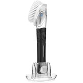 MR.SIGA Zeep Dispensing Dish Brush Opbergset, Keukenborstel met Houder voor Pannen Gootsteen Schoonmaken