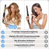 Krultang Set 7-in-1: 34% Korting! LCD, 14 Temp.