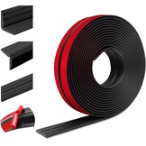 Flexibele sierlijsten, zelfklevend, randbescherming, wandhoeklijst, zachte plint voor muren, vloeren, hoekbescherming (60 mm x 3 m, wit)