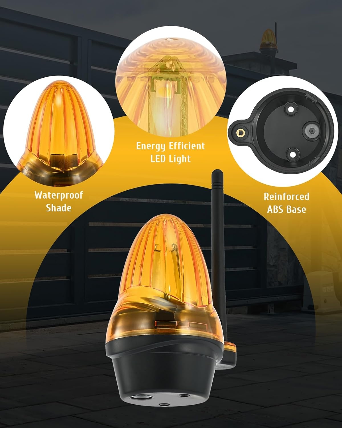 Waarschuwingslicht Poortindicator 12-265V IP54 - 73% Korting