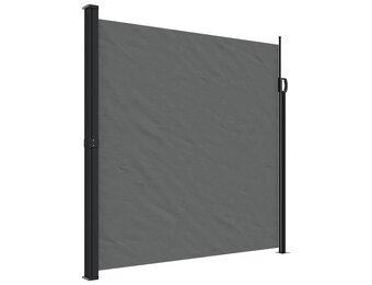 vidaXL Windscherm uittrekbaar 200x600 cm antracietkleurig