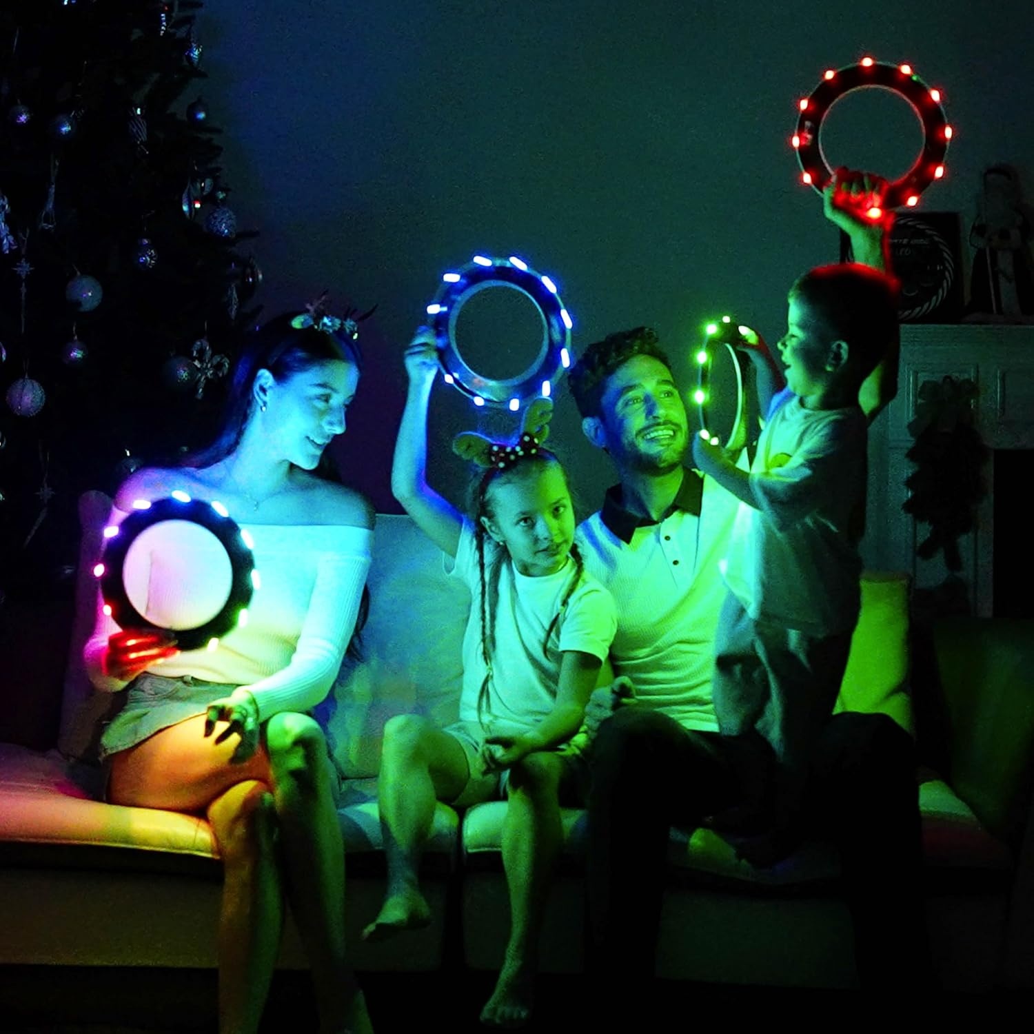 TOSY Flying Ring - 16 miljoen kleuren RGB of 12 LED, superhelder, verloren modus, automatisch oplichtend, veilig, waterdicht, lichtgewicht frisbee, verjaardags- en kerstcadeau voor jongen/meisje/kind