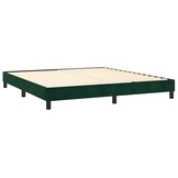 vidaXL Bedframe zonder matras 160x200 cm fluweel donkergroen