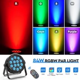 2x HOLDLAMP 84W RGBW LED Stage Verlichting met Afstandsbediening en Geluidsactivatie