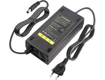 Labtec 54,6 V 48 V 2 A lader oplaadkabel voor 48 V 2 A 13S Li-on accu's e-bike elektrische fiets Pedelec hoverboard zelfbalancerende scooter voeding, 5,5 x 2,1 mm
