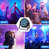 2x HOLDLAMP 84W RGBW LED Stage Verlichting met Afstandsbediening en Geluidsactivatie