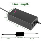 Labtec 54,6 V 48 V 2 A lader oplaadkabel voor 48 V 2 A 13S Li-on accu's e-bike elektrische fiets Pedelec hoverboard zelfbalancerende scooter voeding, 5,5 x 2,1 mm