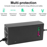 Labtec 54,6 V 48 V 2 A lader oplaadkabel voor 48 V 2 A 13S Li-on accu's e-bike elektrische fiets Pedelec hoverboard zelfbalancerende scooter voeding, 5,5 x 2,1 mm