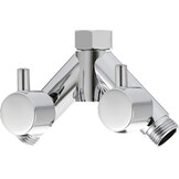 Tecmolog Messing omstelventiel doucheafsluitventiel 2-weg Y-verdeler 1/2 inch voor doucheslang en douchekop, chroom, DSF014A