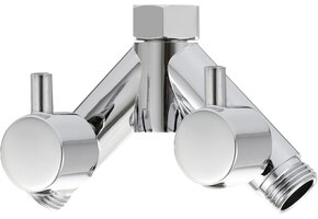 Douche Y-verdeler 33% Korting - Messing Chroom G 1/2"