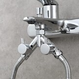 Tecmolog Messing omstelventiel doucheafsluitventiel 2-weg Y-verdeler 1/2 inch voor doucheslang en douchekop, chroom, DSF014A