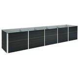 Verhoogde Plantenbak Staal Antraciet - 400x80x45cm (34% Korting!)