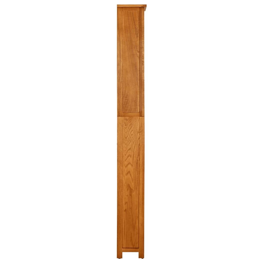vidaXL Boekenkast met 7 schappen 60x22x200 cm massief eikenhout