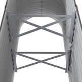 vidaXL Plantenbak 114x40x68 cm gepoedercoat staal antracietkleurig