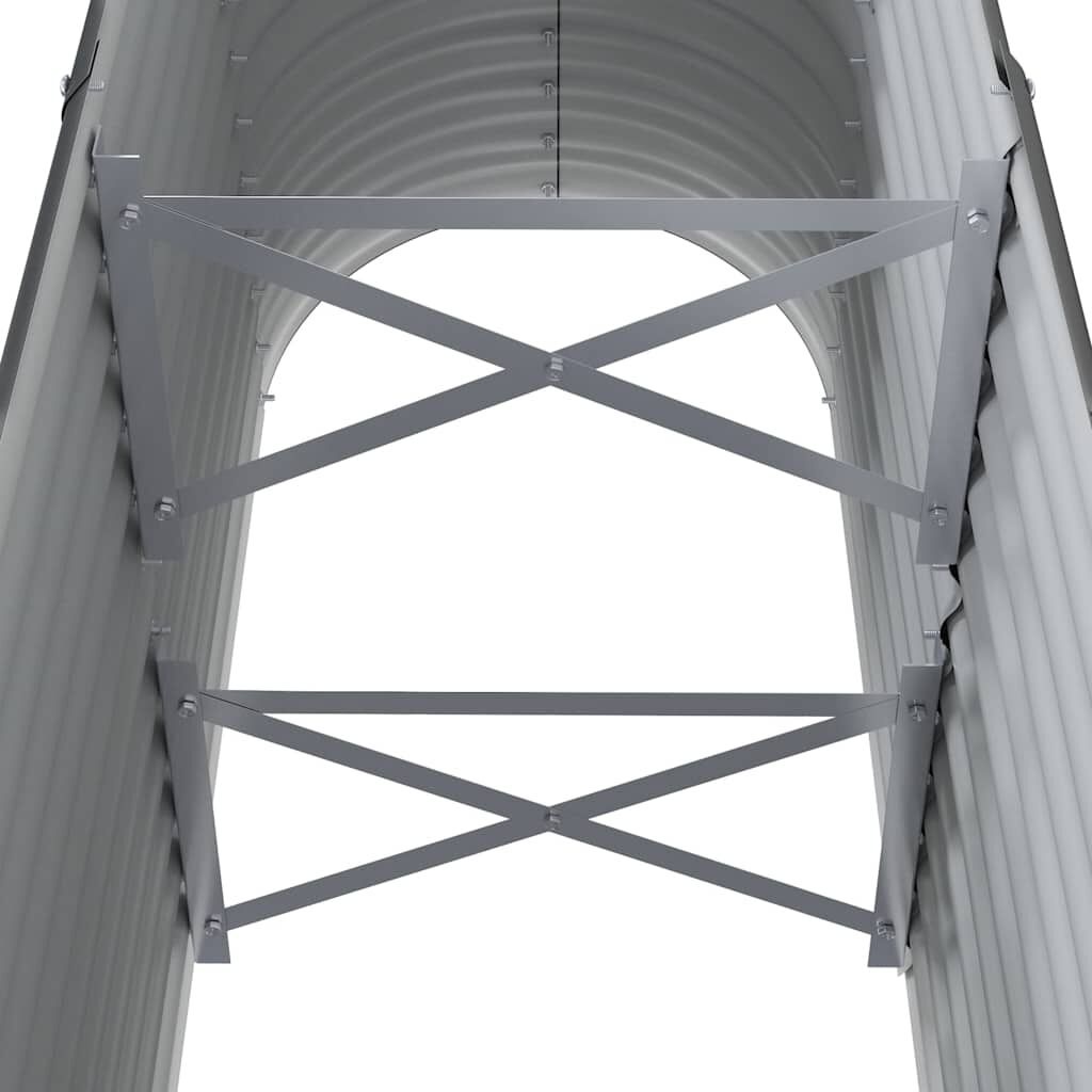 vidaXL Plantenbak 114x40x68 cm gepoedercoat staal antracietkleurig
