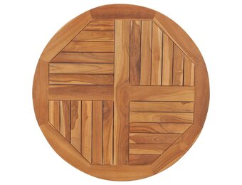 Tafelblad Massief Teakhout Rond 80cm - 34% Korting!