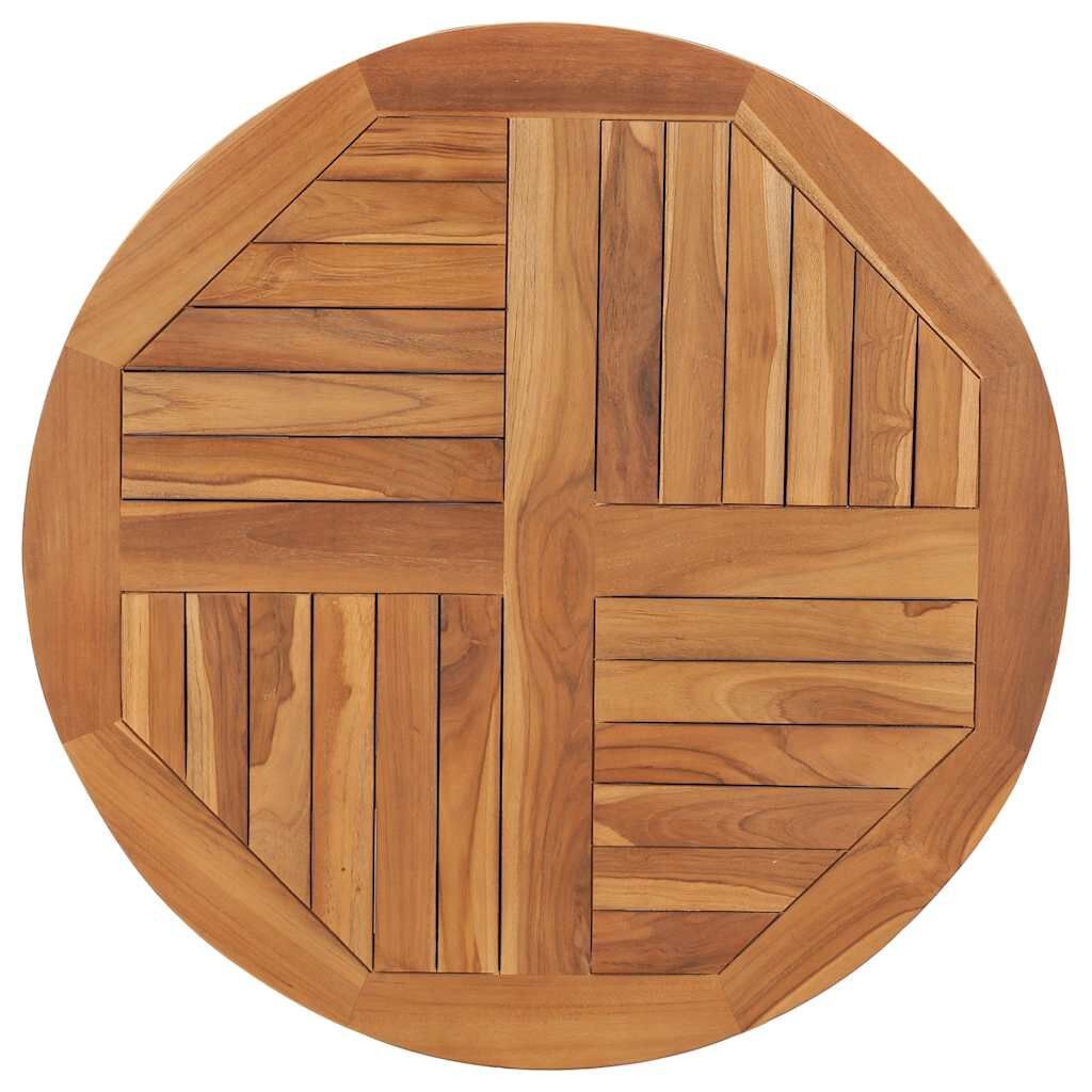 Tafelblad Massief Teakhout Rond 80cm - 34% Korting!