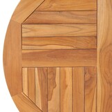 Tafelblad Massief Teakhout Rond 80cm - 34% Korting!