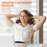 Elektrisch Shiatsu massagekussen met Warmte | 53% Korting