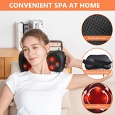 Shiatsu Massagekussen Nek, Rug, Schouder - Met Warmte - 34% Korting