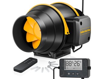 Hydrocultuur Ventilator 100 mm met Afstandsbediening - 34% Korting