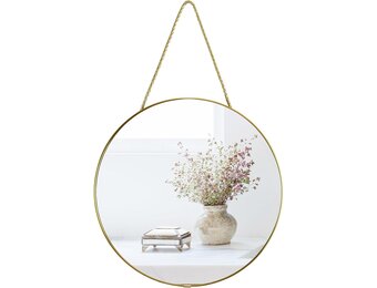 Ronde Wandspiegel Goud 30 cm | 32% Korting!