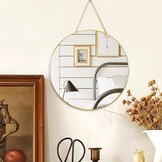 Ronde Wandspiegel Goud 30 cm | 32% Korting!