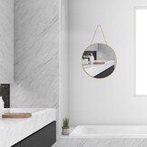 Ronde Wandspiegel Goud 30 cm | 32% Korting!