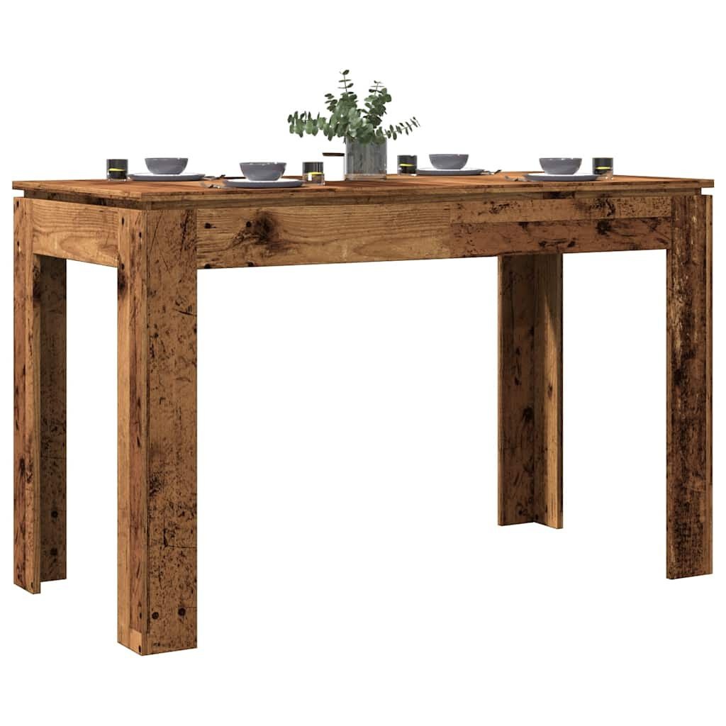 Eettafel 120x60cm Bewerkt Hout - Oud Houtkleur (34% Korting)