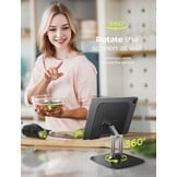 Universele Tabletstandaard 4-15,6" - Metaal, 360° Draaibaar | 28% Korting