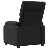 Zwarte Kunstleren Verstelbare Fauteuil - 35% Korting
