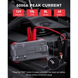 Krachtige 12V Jump Starter & Powerbank - 6000A Startstroom (29% Korting)